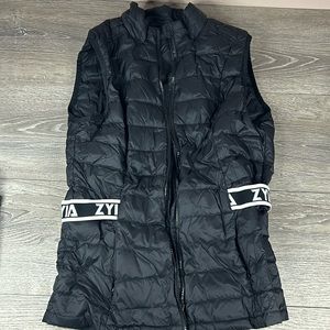 Black puffer/athletic vest